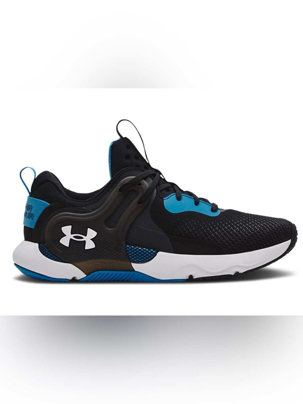 RARE Under Armour Hovr Apex 3 “Black Radar Blue” Mesh Training Men’s Sneakers 10
